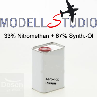 Nitromethan/Synthetiköl- oder Rizinusöl Mischung,  1,33 Liter