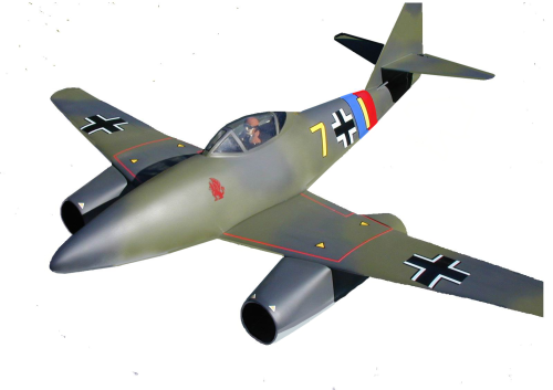 ME 262     1,24m,  Voll-Gfk, lackiert!